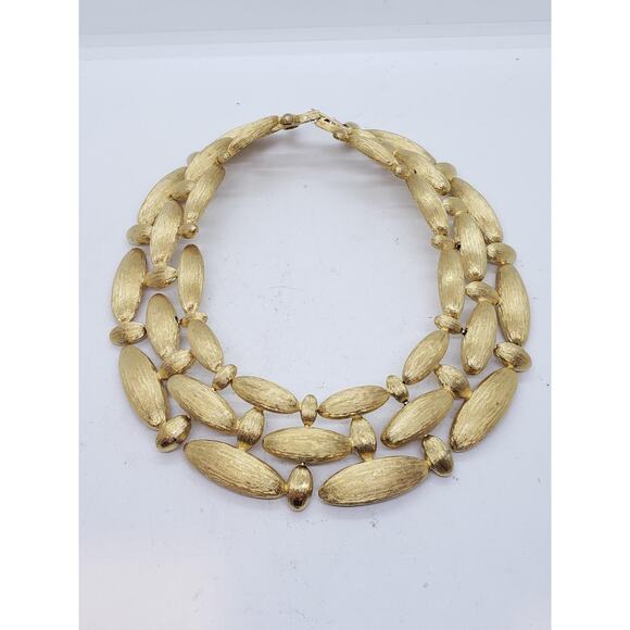 Vintage Givenchy Choker 1980s Chunky Textured RARE HTF Necklace - Picture 11 of 12